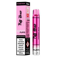 Disposable e-cigarette Puff House, Strawberry Melon 1000 Puffs