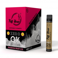Disposable e-cigarette Puff House, Passion Fruit Ice ZERO 800+