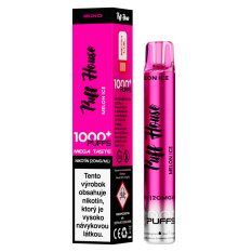 Disposable e-cigarette Puff House, Melon Ice 1000 Puffs