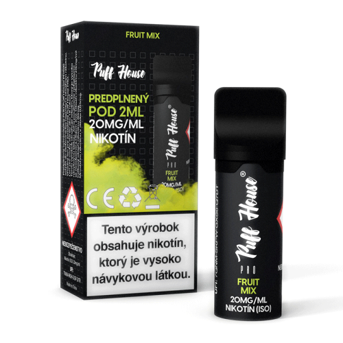 Prefilled POD Puff House, Fruit Mix, Nikotine 20 mg/ml