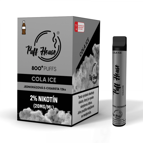 Jednorázová e-cigareta Puff House, Cola Ice