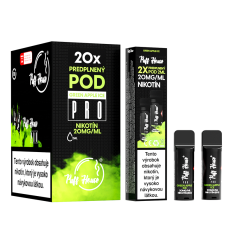 Prefilled POD Puff House 2pcs, Green Apple Ice, Nikotine 20 mg/ml