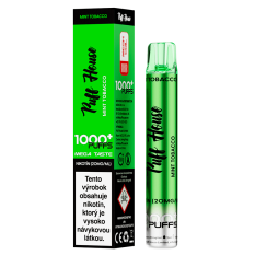 Jednorazová e-cigareta Puff House, Mint Tobacco 1000 Puffs