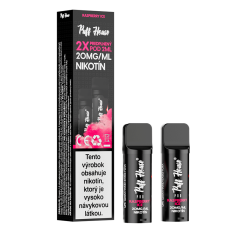 Wstępnie napełniony POD Puff House 2 szt, Raspberry Ice, Nikotyna 20 mg/ml