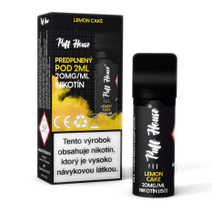 Wstępnie napełniony POD Puff House, Lemon Cake, Nikotyna 20 mg/ml