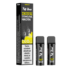 Wstępnie napełniony POD Puff House 2 szt, Lemon Ice, Nikotyna 20 mg/ml