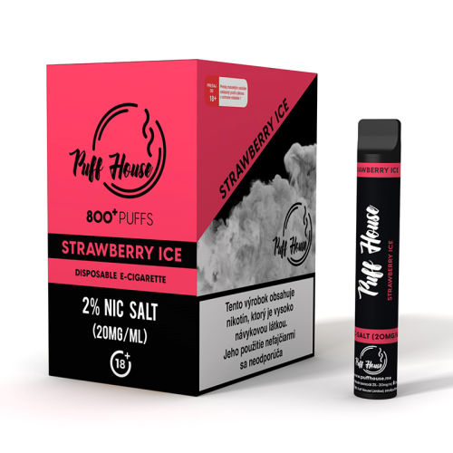Disposable e-cigarette Puff House, Strawberry Ice