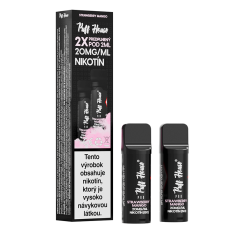 Wstępnie napełniony POD Puff House 2 szt, Strawberry Mango, Nikotyna 20 mg/ml
