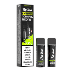 Wstępnie napełniony POD Puff House 2 szt, Green Apple Ice, Nikotyna 20 mg/ml