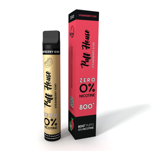 Jednorázová e-cigareta Puff House, Strawberry Kiwi ZERO800+