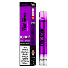 Jednorazová e-cigareta Puff House, Mixed Berries 1000 Puffs