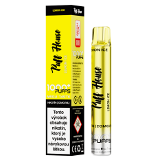 Disposable e-cigarette Puff House, Lemon Ice 1000 Puffs